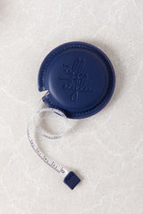 The Self Styler Retractable Measuring Tape - Faux Leather - Navy - The Self Styler