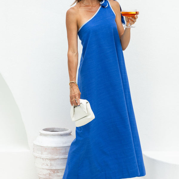 Lucinda One-Shoulder Maxi Dress