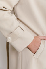 May Double Breasted Coat - Almond Cream - The Self Styler