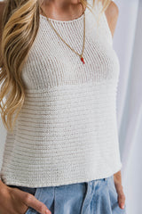 Jorj Knit Top - White - The Self Styler