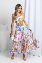 Sable Maxi Dress - Tile Print - The Self Styler