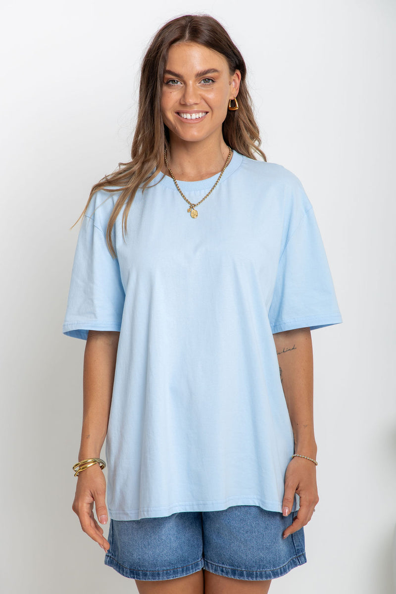 Myles Relaxed-Fit Tee - Blue - The Self Styler