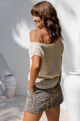 Avalon Off-The-Shoulder Top - Ivory Cream - The Self Styler