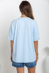 Myles Relaxed-Fit Tee - Blue - The Self Styler
