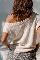 Avalon Off-The-Shoulder Top - Ivory Cream - The Self Styler