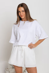 Romy Shorts - White - The Self Styler