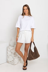 Romy Shorts - White - The Self Styler