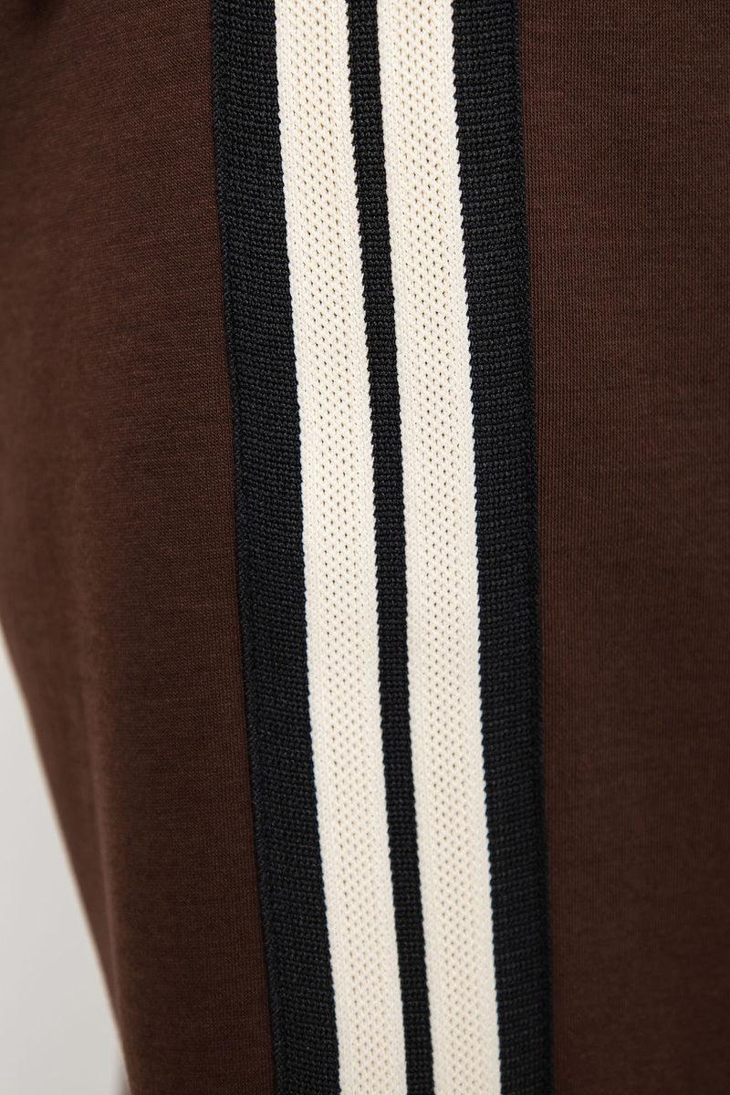 Ryder Jogger Stripe Pant - Chocolate - The Self Styler