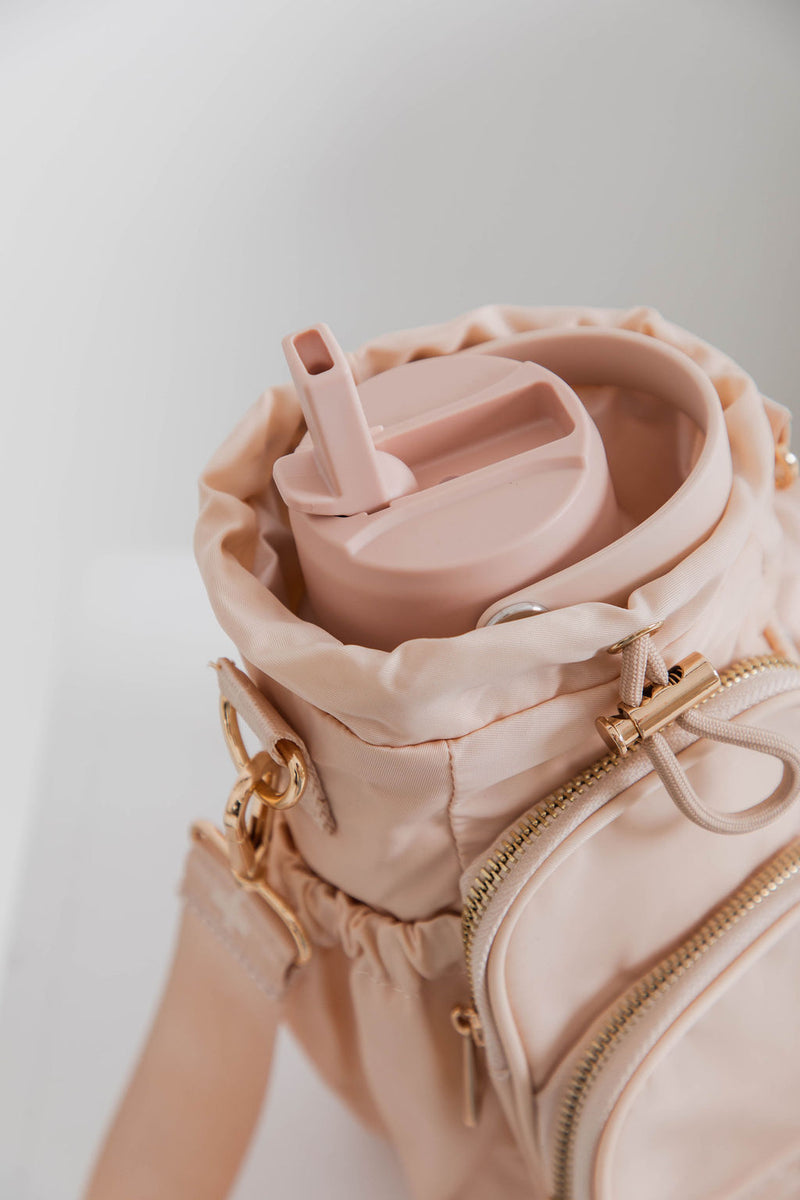 Flynn 1L Water Bottle - Soft Blush Pink - Suni and Sol - The Self Styler