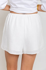 Romy Shorts - White - The Self Styler