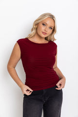Finlay Top - Burgundy - The Self Styler