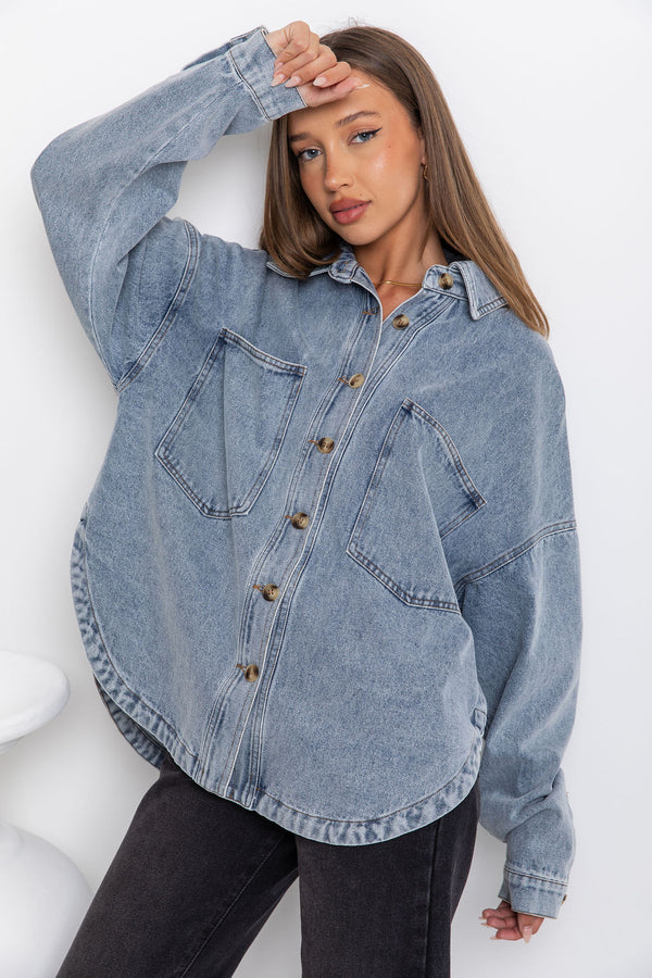 Banksy Relaxed-Fit Denim Jacket - Vintage Wash - The Self Styler - The Self Styler