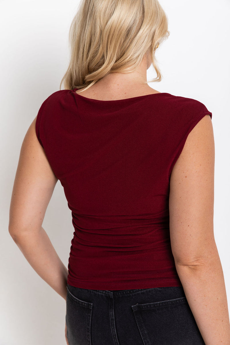Finlay Top - Burgundy - The Self Styler