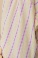 Bentley Relaxed-Fit Shirt - Yellow and Pink Stripe - The Self Styler