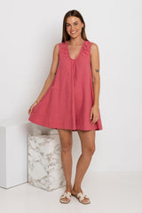 Noa Swing Dress - Raspberry - The Self Styler
