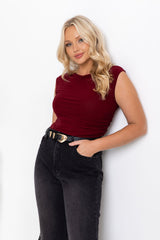 Finlay Top - Burgundy - The Self Styler