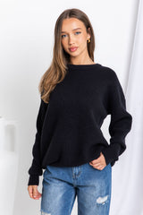 Jolie Knit Top - Black - The Self Styler