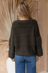 Tuscany Chunky Knit Jumper - Deep Green - The Self Styler
