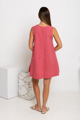 Noa Swing Dress - Raspberry - The Self Styler