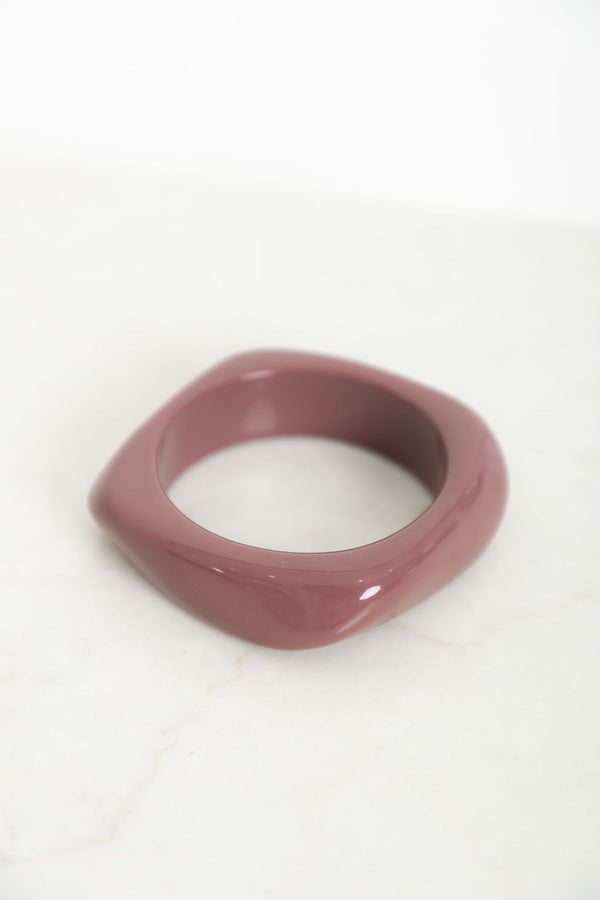 Aria Chunky Bangle - Dusty Pink