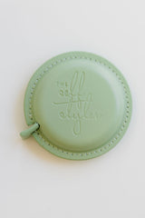 The Self Styler Retractable Measuring Tape - Faux Leather - Pistachio Green - The Self Styler