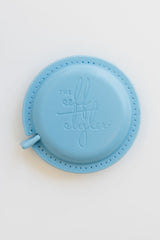 The Self Styler Retractable Measuring Tape - Faux Leather - Light Blue - The Self Styler