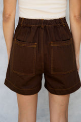 Byron Denim Shorts - Espresso - The Self Styler