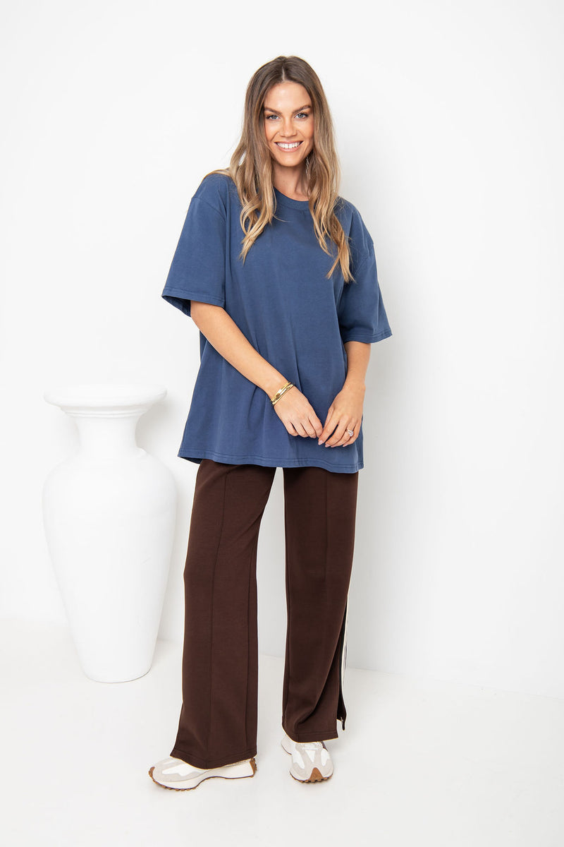 Sonny Relaxed-Fit Tee - Denim Blue - The Self Styler