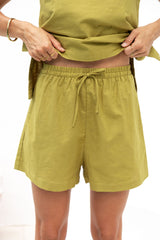 Tilly Shorts - Matcha Green - The Self Styler