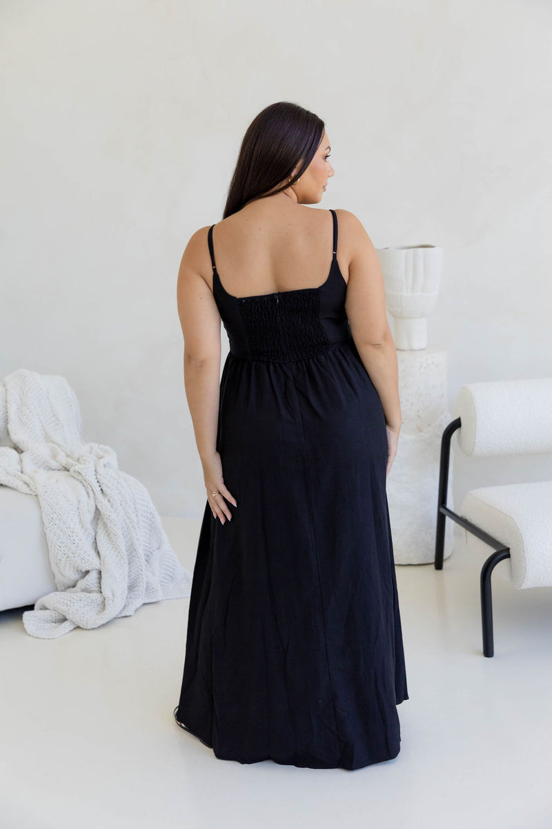 Anja Maxi Dress - Black