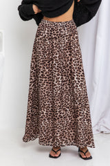 Caaden Maxi Skirt - Leopard Print - The Self Styler