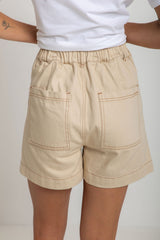 Byron Denim Shorts - Chai - The Self Styler