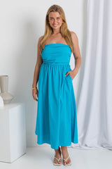 Danni Midi Dress - Blue - The Self Styler