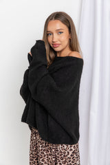 Tilly Knit Top - Black - The Self Styler