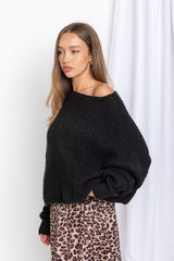 Tilly Knit Top - Black - The Self Styler