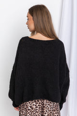 Tilly Knit Top - Black - The Self Styler