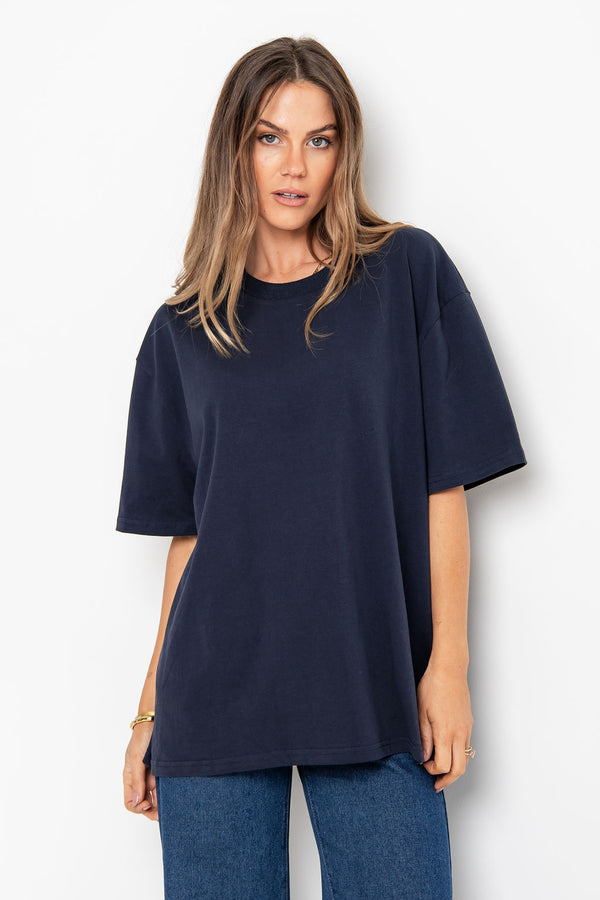 Sonny Relaxed-Fit Tee - Dark Navy - The Self Styler
