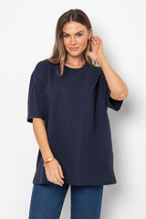 Sonny Relaxed-Fit Tee - Dark Navy - The Self Styler