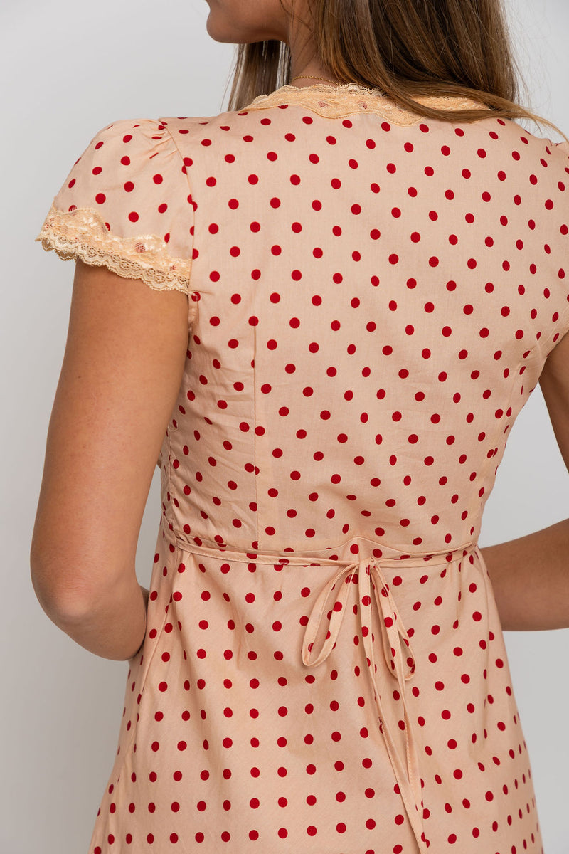 Valentina Polka Dot Maxi Dress