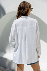 Kent Long Sleeve Shirt - Ivory White - The Self Styler