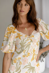 Aaliyah Mini Dress - Pastel Floral Print - The Self Styler