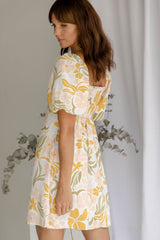 Aaliyah Mini Dress - Pastel Floral Print - The Self Styler