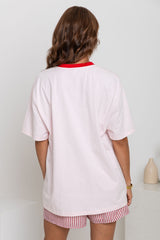 Tulum Shell Print Tee - Pink - The Self Styler