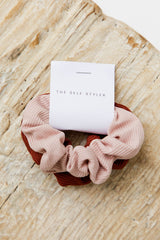 Serena Scrunchie 2pc - Pink and Copper - The Self Styler