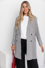 Valentina Coat - Black and White - The Self Styler
