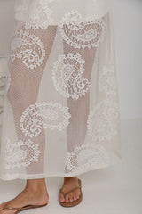 Charlotte Lace Maxi Dress - Cream - The Self Styler