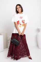 Zali Relaxed-Fit Graphic Tee - White - The Self Styler