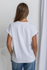 Rhodes Basic Tee - Grey Marle - The Self Styler