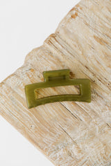 Sophia Claw Clip - Moss Green - The Self Styler