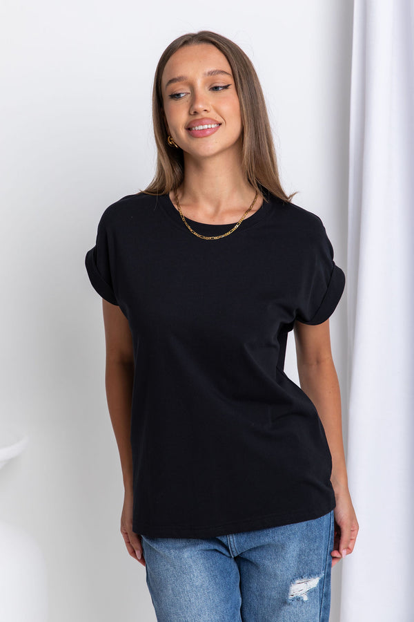 Rhodes Basic Tee - Black - The Self Styler